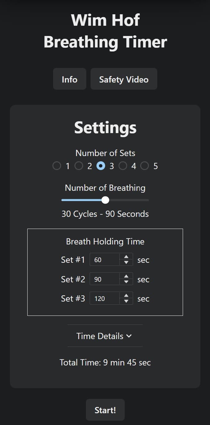 Wim Hof Timer