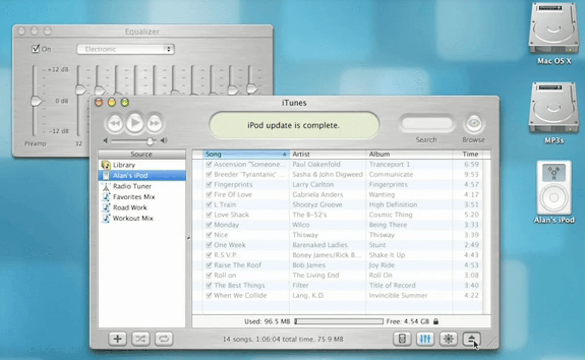iTunes Interface
